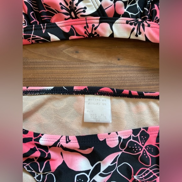 Pink/black bikini set - Picture 3 of 3